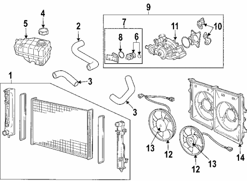 2005 Pontiac GTO Seal Diagram for 12551905
