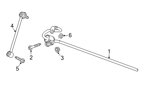 2016 Cadillac CT6 Stabilizer Bar & Components Diagram 5 - Thumbnail