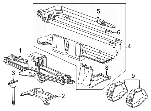 2024 Chevy Colorado Jack & Components Diagram