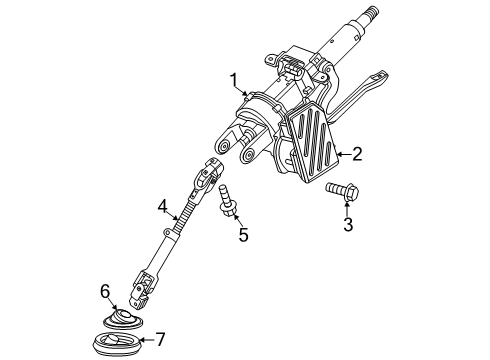 2024 Buick Encore GX Steering Column Assembly Diagram