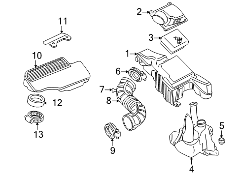 2000 Pontiac Sunfire Air Duct Diagram for 24575436