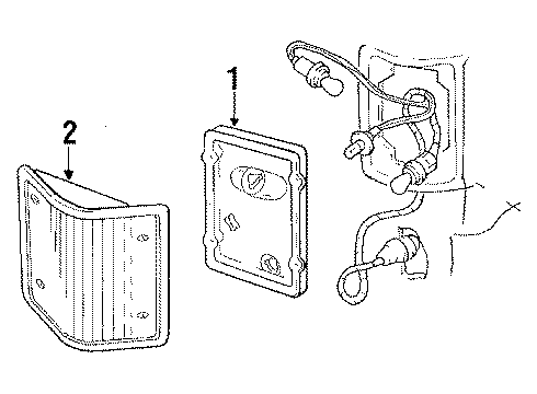 1991 Chevy V3500 Tail Lamps Diagram
