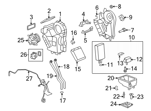 2024 Buick Enclave Rear Case Diagram for 84018413