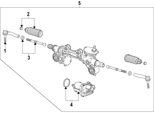 2024 Cadillac Escalade Steering Gear & Linkage Diagram