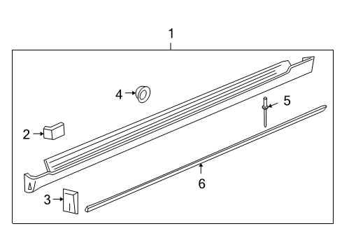 2009 Chevy Malibu Exterior Trim - Pillars Diagram 2 - Thumbnail