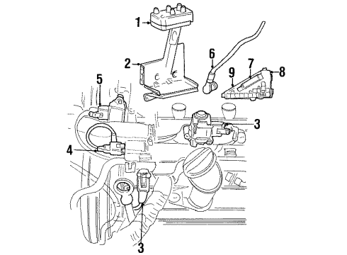 1999 Cadillac Catera Ignition Coil Diagram for 90584336