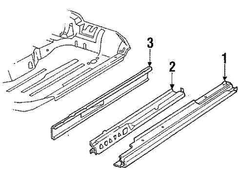 1990 Chevy Beretta Rocker Panel Diagram