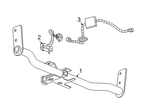 2009 Pontiac Torrent Adapter, Rear Diagram for 25995503