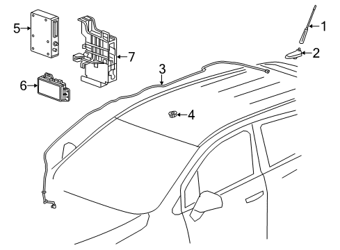 2021 Buick Encore Communication System Components Diagram