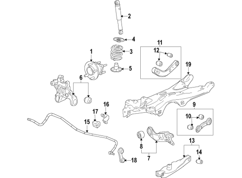 2025 Chevy Malibu Lower Control Arm - Rear Diagram