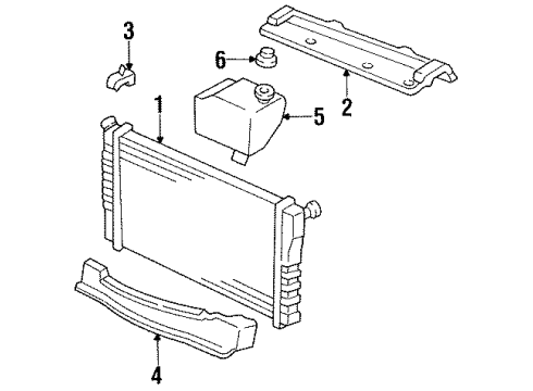 1990 Pontiac Firebird Recovery Tank Diagram for 10170175