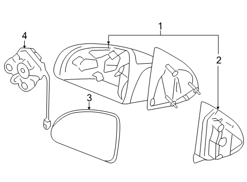 2007 Chevy Cobalt Mirrors Diagram 2 - Thumbnail