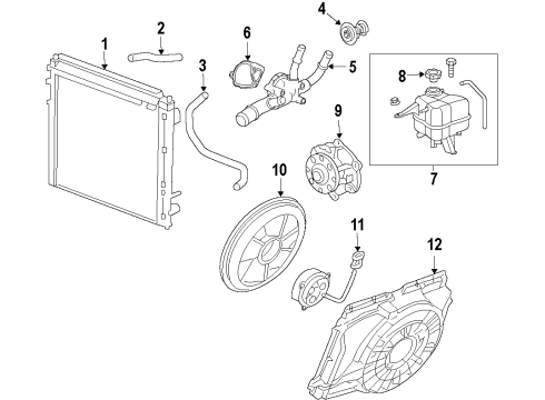 2010 Cadillac SRX Cooling System Diagram 2 - Thumbnail