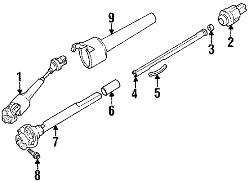 1993 Chevy Blazer Intermediate Shaft Diagram
