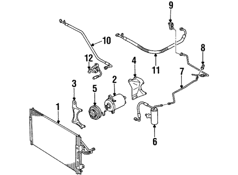 2002 Saturn SL2 A/C Compressor Diagram