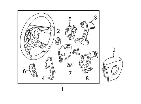 2014 Cadillac Escalade ESV Audio Switch Diagram for 25851951