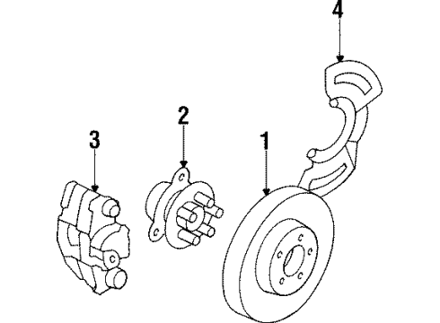 1987 Pontiac Bonneville Front Brakes Diagram