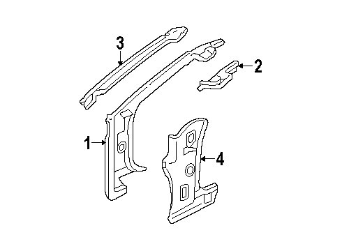 1991 Buick Riviera Hinge Pillar Diagram