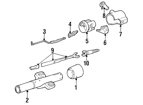1987 Pontiac Grand Am Housing & Components Diagram