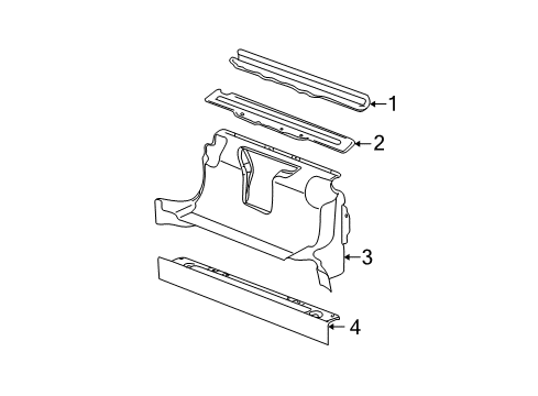 2000 Oldsmobile Alero Radiator Support Diagram 2 - Thumbnail