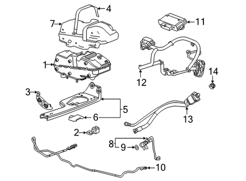 2021 Chevy Silverado 2500 HD Emission Components Diagram