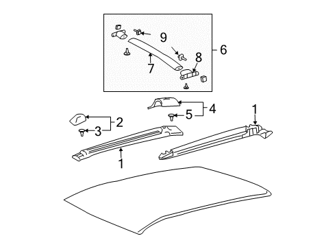 2006 Pontiac Vibe Front Cover Retainer Diagram for 88970918