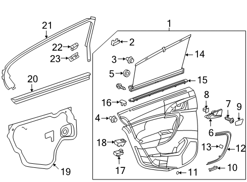 2012 Buick Regal Window Switch Diagram for 20987819