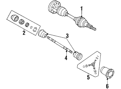 1985 Buick Riviera Axle Shaft - Front Diagram