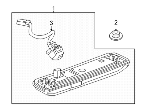 2023 Buick Encore GX License Lamps Diagram