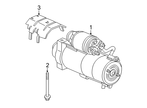 2014 Cadillac CTS Starter Diagram for 19180527
