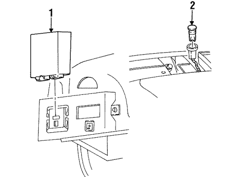 2000 Oldsmobile Intrigue Daytime Running Lamp Components Diagram