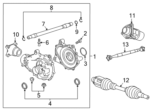 2018 Cadillac CT6 Front Axle & Carrier Diagram
