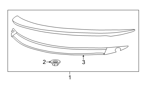 2017 Chevy SS Spoiler Diagram for 92278254