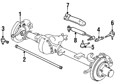 1985 Chevy K5 Blazer Steering Gear & Linkage Diagram
