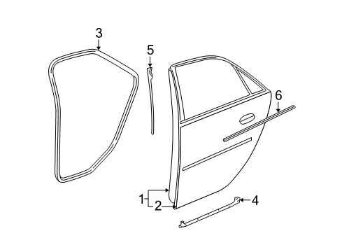 2011 Cadillac STS Door & Components Diagram 2 - Thumbnail