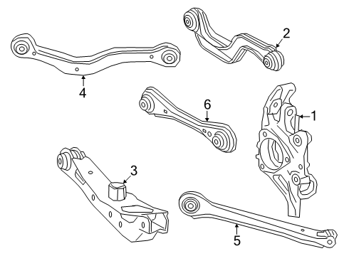 2024 Chevy Blazer EV Lower Control Arm - Rear Diagram