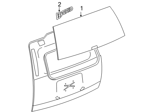 2012 Chevy Tahoe Glass - Lift Gate Diagram 2 - Thumbnail