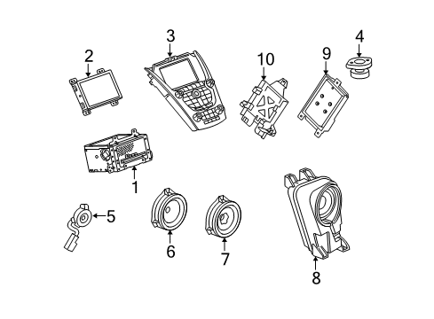 2015 Chevy Equinox Radio Diagram for 22976364