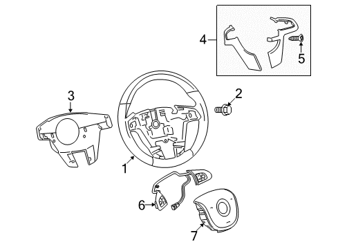 2008 Pontiac G8 Rear Cover Diagram for 92194402