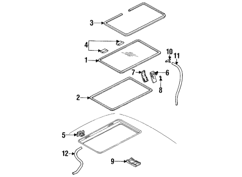 1993 Chevy Lumina APV Sunroof Diagram