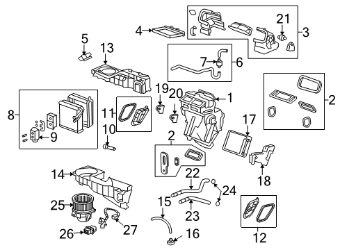 2008 Saturn Outlook Wire Harness Diagram for 25786424