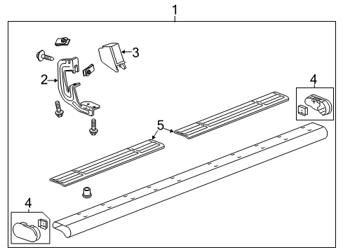 2012 Chevy Silverado 2500 HD Running Board Diagram 7 - Thumbnail