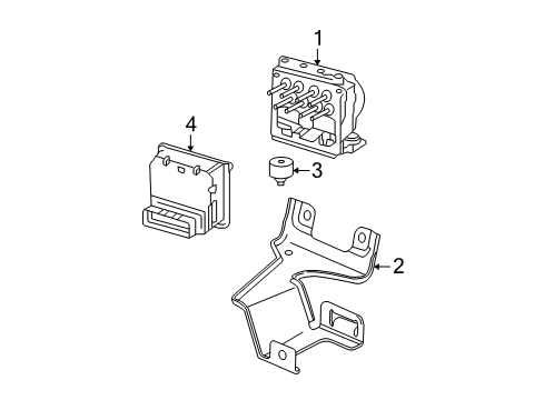 2001 Pontiac Sunfire Control Module Diagram for 18042541