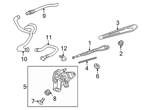 2022 Buick Encore GX Cover, Rear Diagram for 42485025