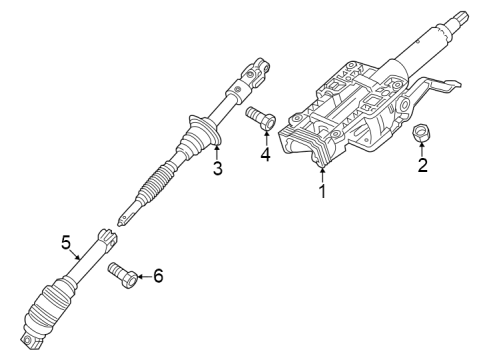 2023 Chevy Colorado Steering Column Assembly Diagram