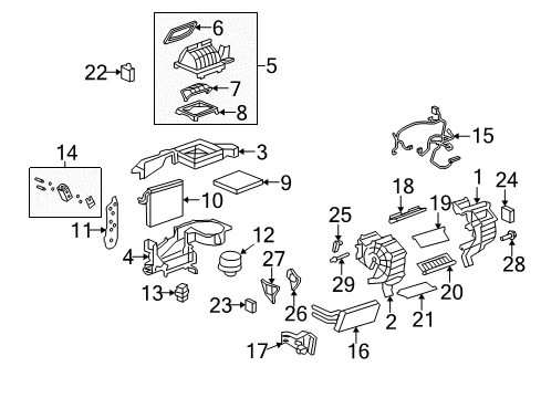 2008 Saturn Vue Air Inlet Assembly Seal Diagram for 19130417
