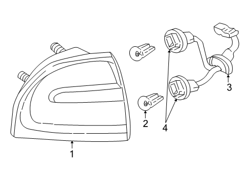 1998 Buick Park Avenue Tail Lamps Diagram