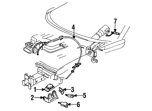 2001 Pontiac Firebird Release Switch Diagram for 10426455