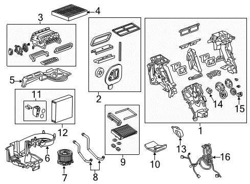 2020 Buick Envision Air Outlet Diagram for 22885489