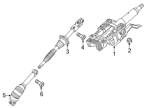 2019 Chevy Colorado Steering Column Assembly Diagram